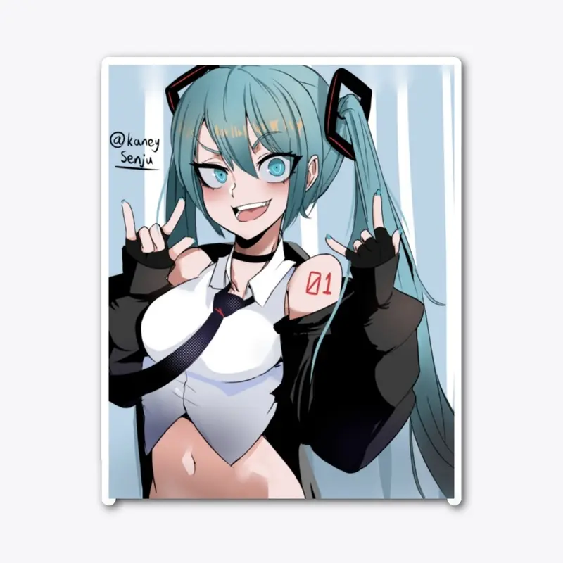 Drippy Miku Sticker